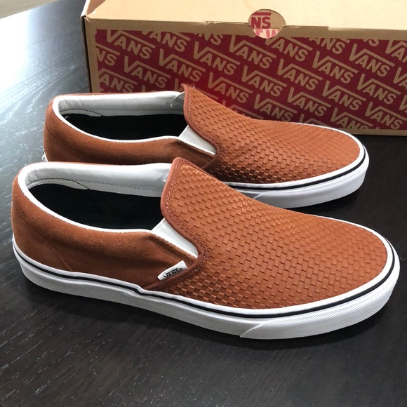 Vans Other - Vans Classic Slip-on Embossed Suede Sequoia